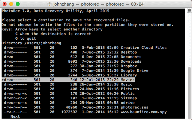 beste Datenrettungssoftware für Windows 11 - Photorec