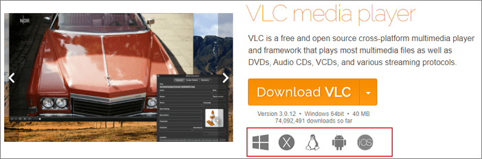 riparare mp4 video file danneggiati utilizzando VLC - passo 1