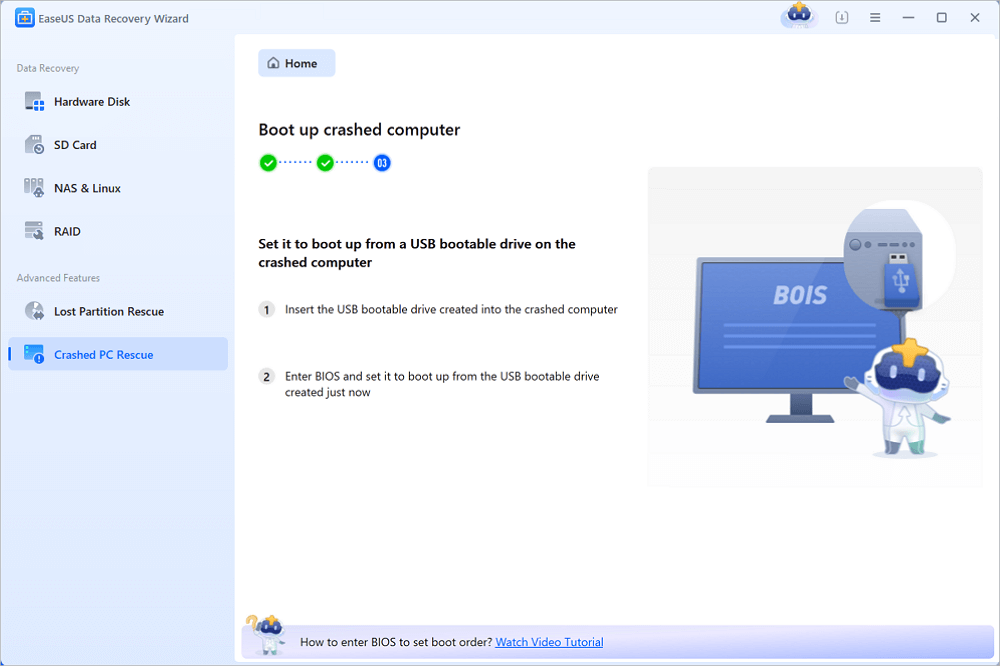 riavviare da USB avviabile