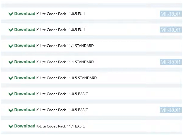 Scarica il codec .flv