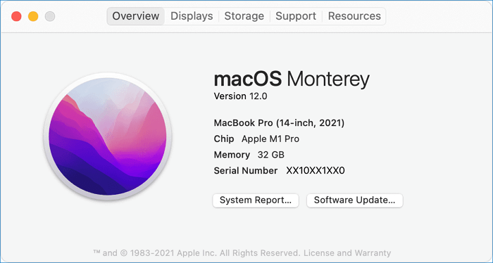 informazioni su questo Mac