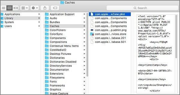cache cancellate su Mac