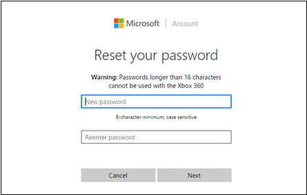 Setzen Sie das Kennwort Ihres Microsoft-Kontos zurück
