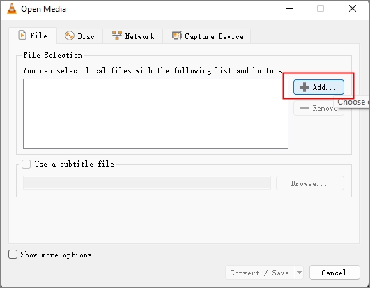 Aggiungi file