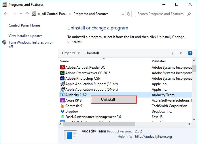 Disinstallare programmi oppure aggiornare programmi che causano l'errore 53
