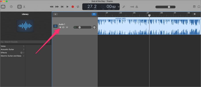 isolare la voce garageband 1