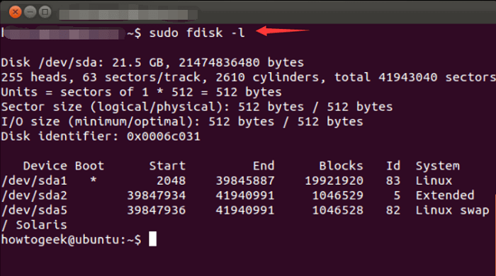 Partition erstellen fdisk -1
