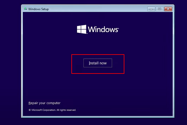 Bestätigen Sie die Installation von Windows 11
