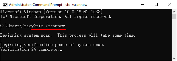 sfc scannen