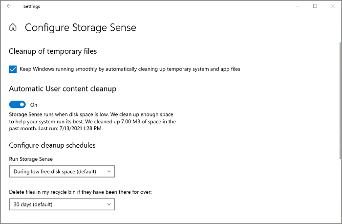 Speicheroptimierung unter Windows 11 aktivieren - Schritt 2