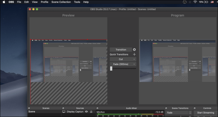 Screenflow-Alternative - OBS auf dem Mac