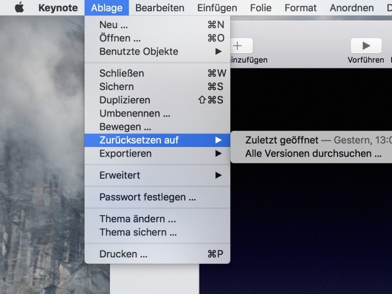 Alle vorherige Version der Präsentation anzeigen