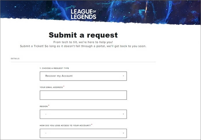 League of Legends-Konto ohne E-Mail wiederherstellen