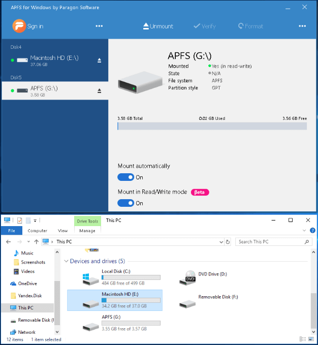 APFS per Windows - Recupero dati APFS di Windows 10