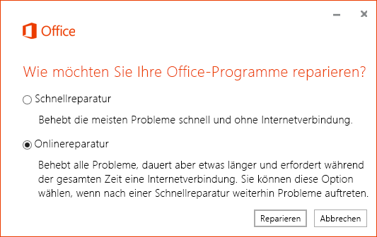 Office Schnellreparatur