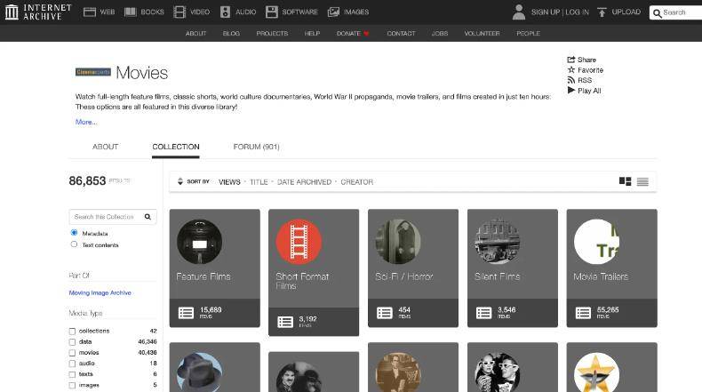 film kostenlos downloaden von the internet archive