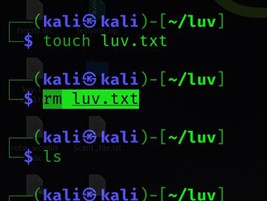 Eine Datei in Linux mit rm-Befehlen löschen