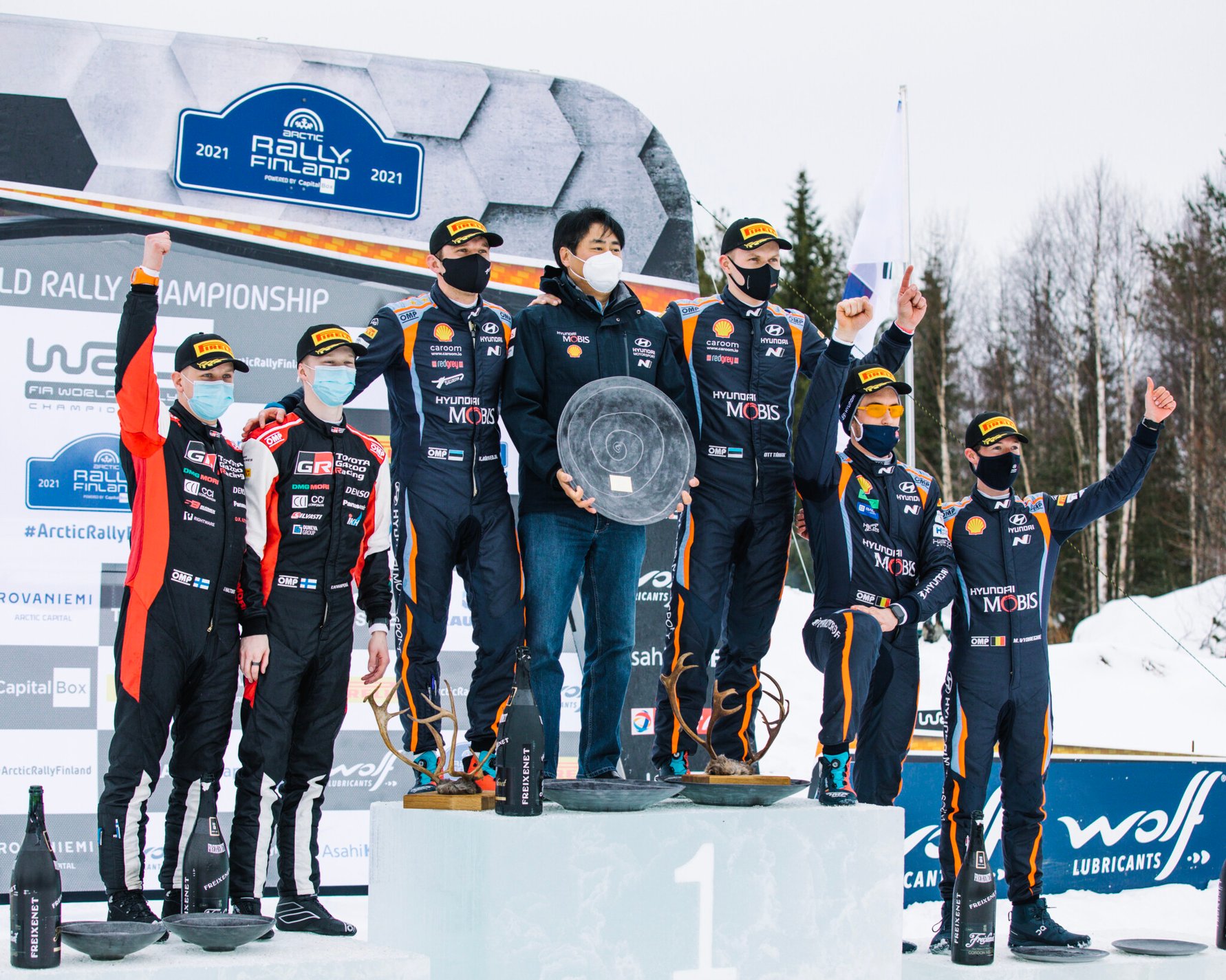 Arctic Rally Finland Visit Rovaniemi the podium (1)