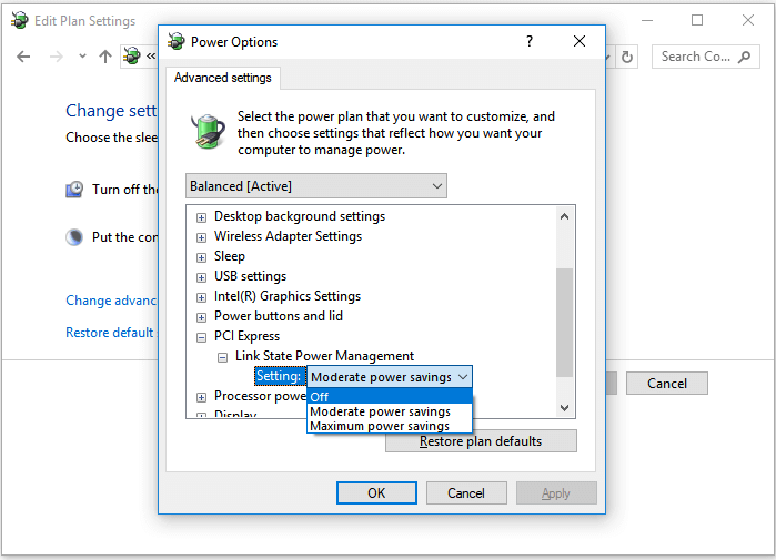 Problem beim Herunterfahren von Windows 10 beheben – Energieoptionen ändern