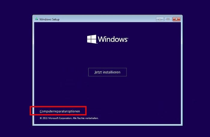 Aktivieren Sie die Option Automatische Reparatur, um den UEFI-Fehler zu beheben.