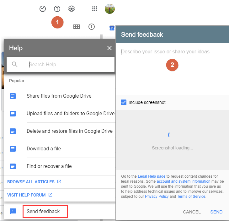 Google Drive Support kontaktieren