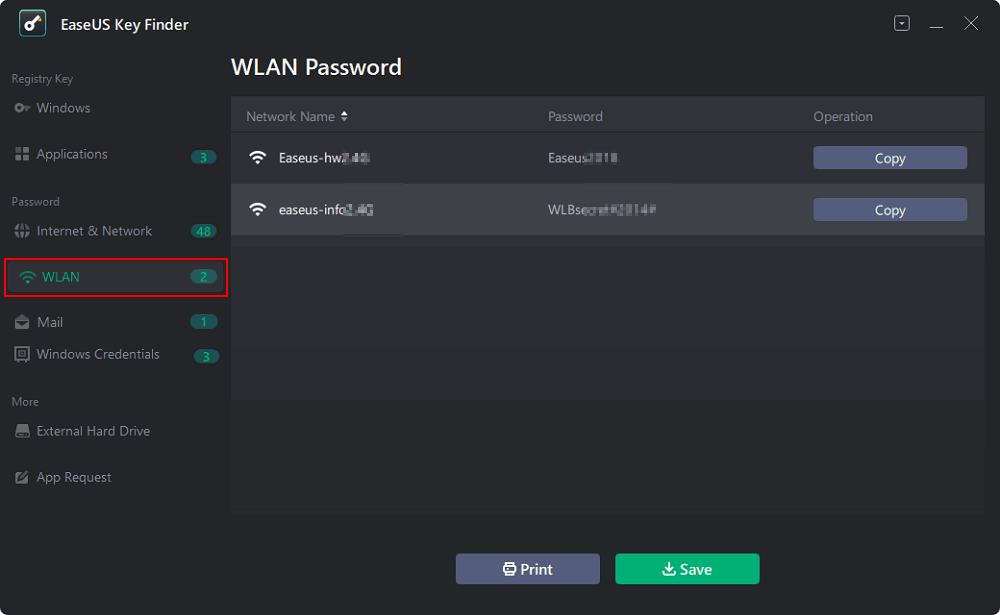 Finden Sie den WLAN-Code Schritt 1
