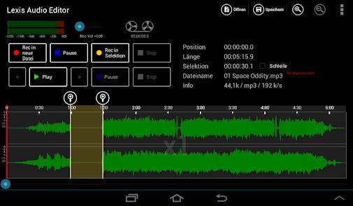 Redattore audio Lexis
