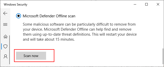 Microsoft Defender Offline-Scan