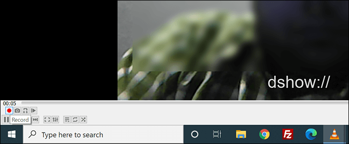 registra webcam vlc