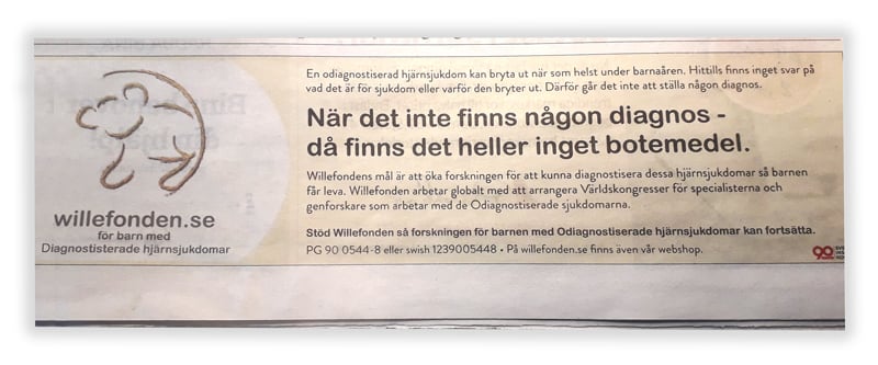 Annons Willefonden