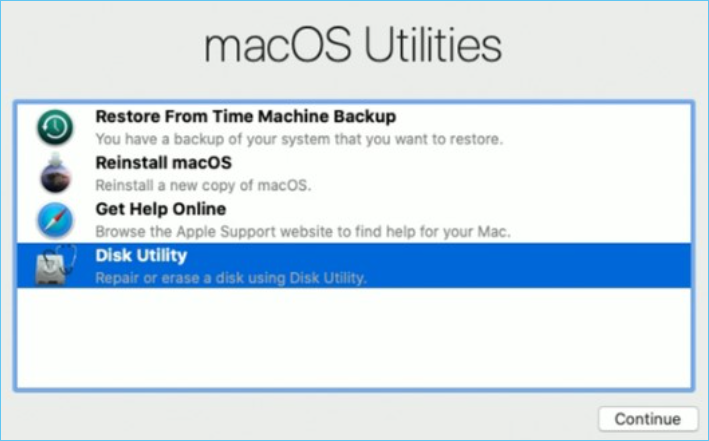 finestra delle funzionalità di macOS