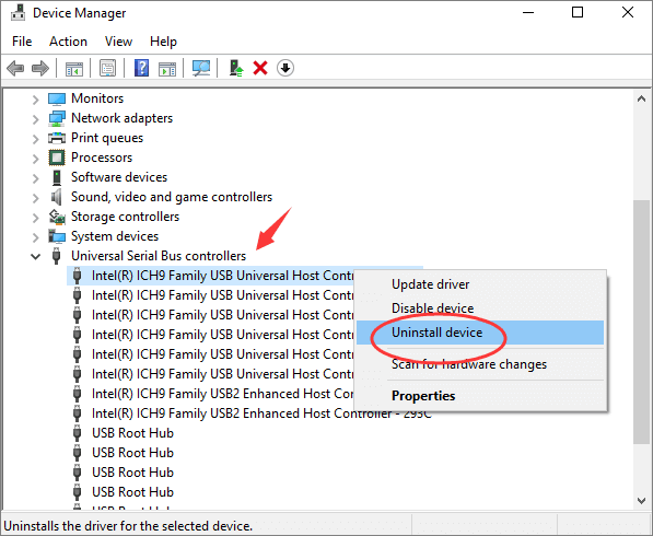 Reinstallare i controller USB WD per farlo funzionare di nuovo.