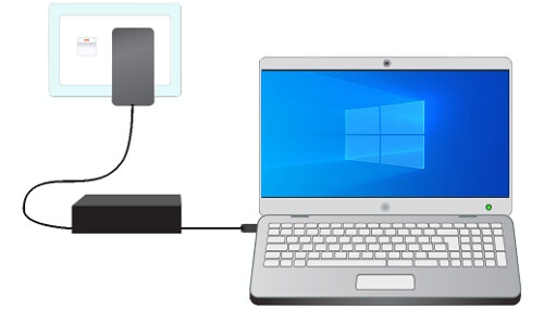 Stecken Sie das Netzkabel wieder ein und starten Sie den PC neu