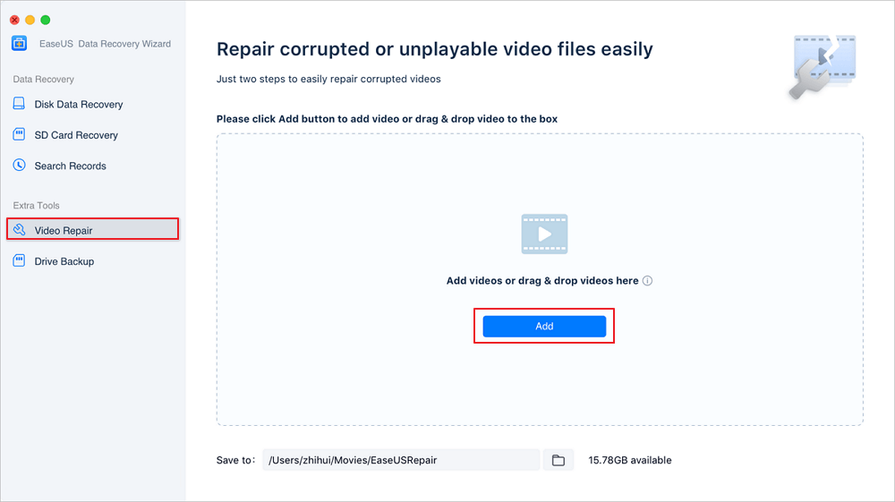 riparare video su Mac - 1