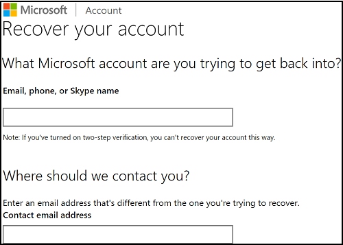 Microsoft Konto wiederherstellen