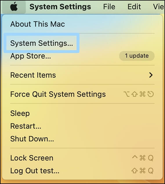 Systemeinstellungen macOS Ventura
