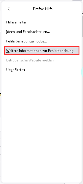 Firefox Profilordner finden -2
