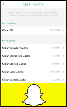 Snapchat-Kameraqualität reparieren - Cache löschen