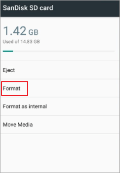 SD-Karte unter Android formatieren