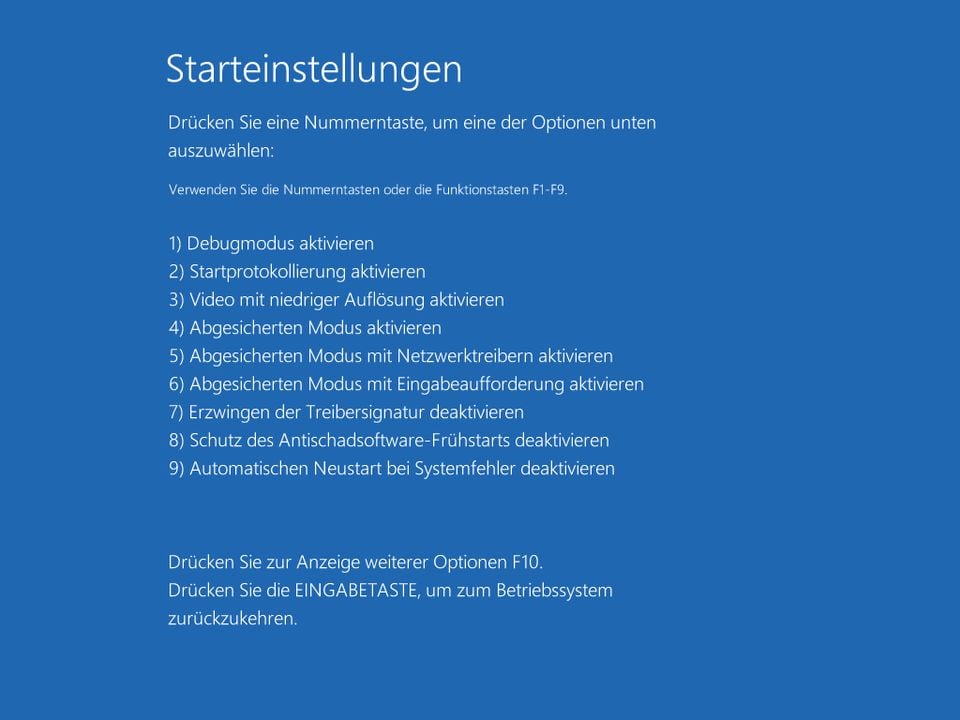 starteinstellungen