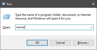controlla la versione di Windows sul tuo PC