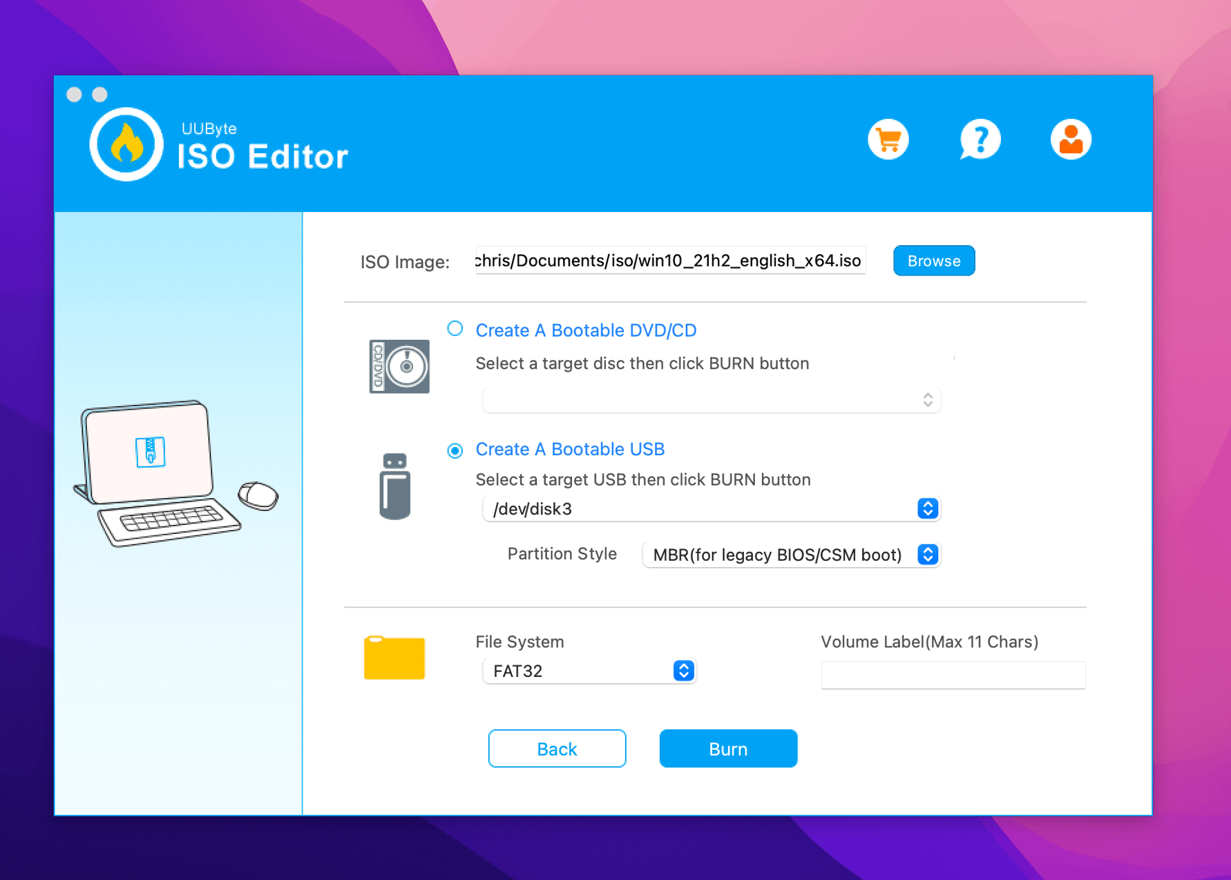 uu byte iso editor hinzufügen