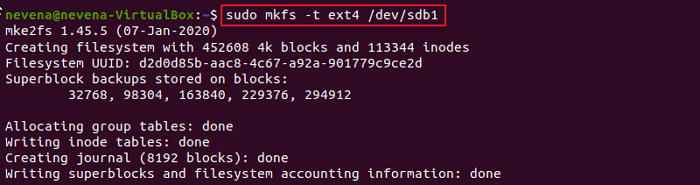 Partition formatieren fdisk