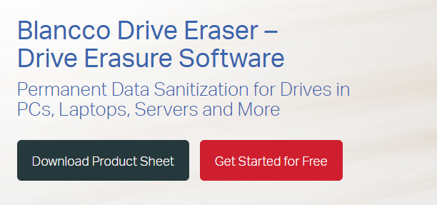 Daten mit Blancco Drive eraser löschen