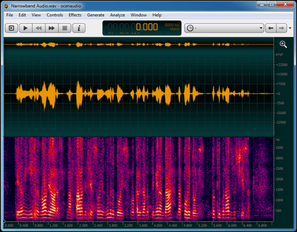 registratore vocale ocenaudio