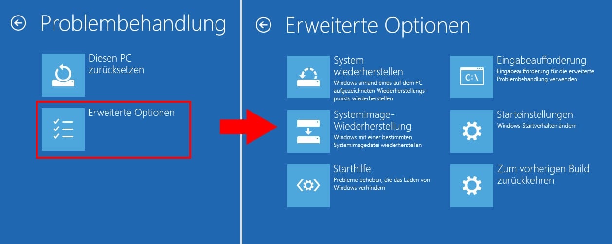 Verwenden Sie die Option Automatische Reparatur, um den UEFI-Boot-Fehler zu beheben.