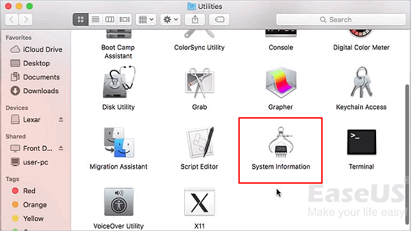 Machen Sie den Mac erkennen den USB-Flash-Laufwerk.
