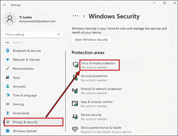 Antivirus deaktivieren