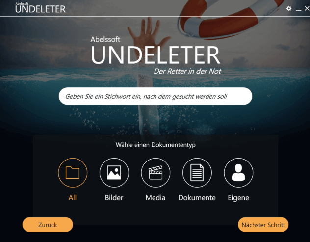 Kostenlose Datenrettung Software Windows 10 - Abelssoft Undeleter