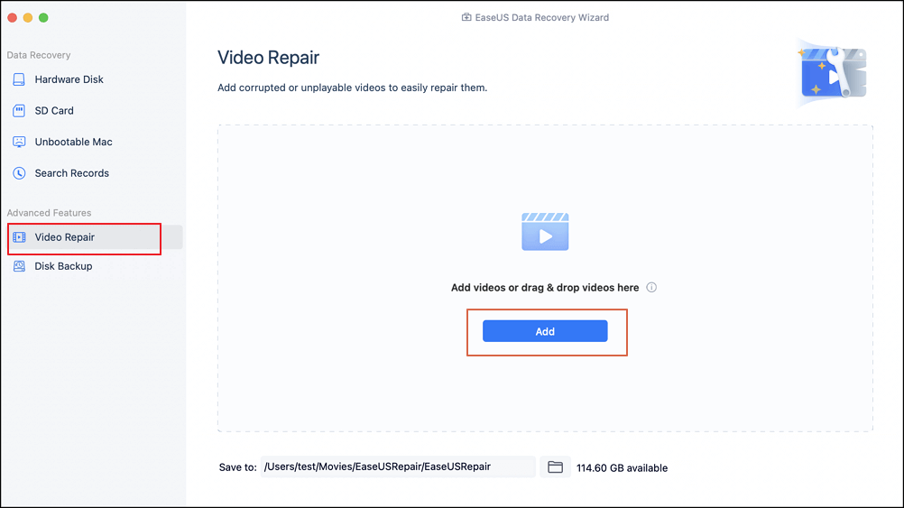 riparare video su Mac - 1